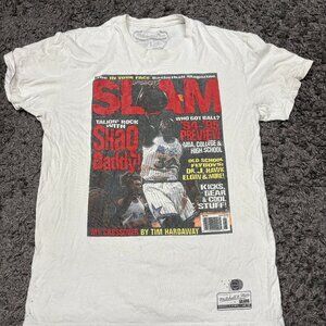 Mitchell & Ness Shaq Shaquille O'Neil Basketball T-Shirt Men's Size Small White